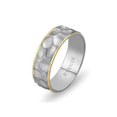 White and Yellow Gold Emirgan Wedding Band