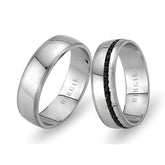 White Gold Balat Wedding Band w/ Diamonds