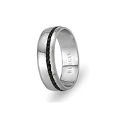 White Gold Balat Wedding Band w/ Diamonds