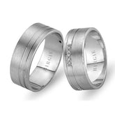 White Gold Harem Wedding Band w/ Diamonds