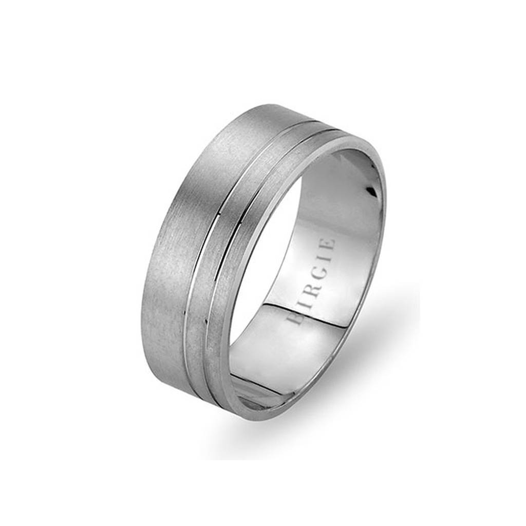 White Gold Harem Wedding Band