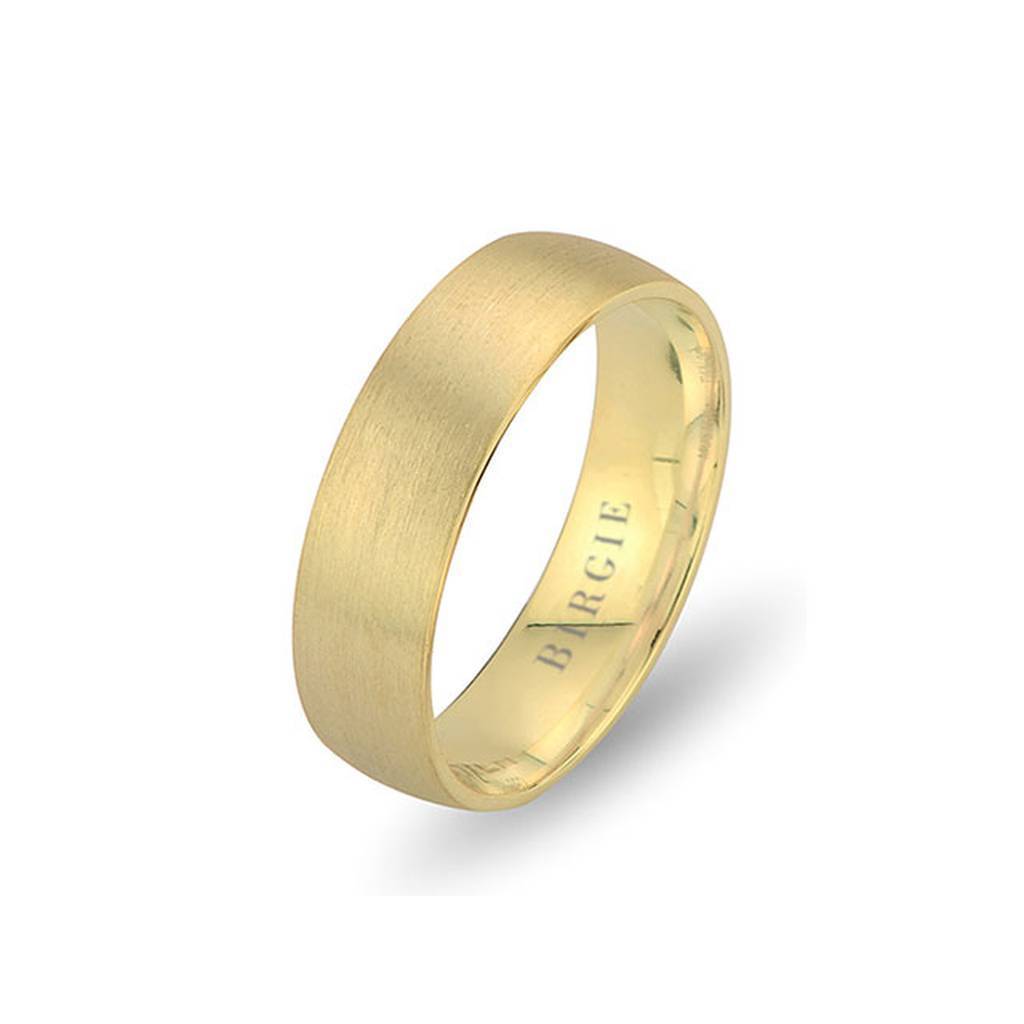 Yellow Gold Kanlica Matt Wedding Band - Birgie Diamant | Fine Jewellery - Diamant & Edelstein Schmuck