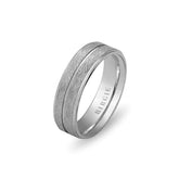 White Gold Gulbahar Matt Wedding Band