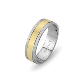 White and Yellow Gold Gulfem Wedding Band