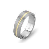 White and Yellow Gold Safiye Wedding Band