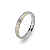 White and Yellow Gold Sazkar Wedding Band