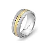 White and Yellow Gold Wedding Band