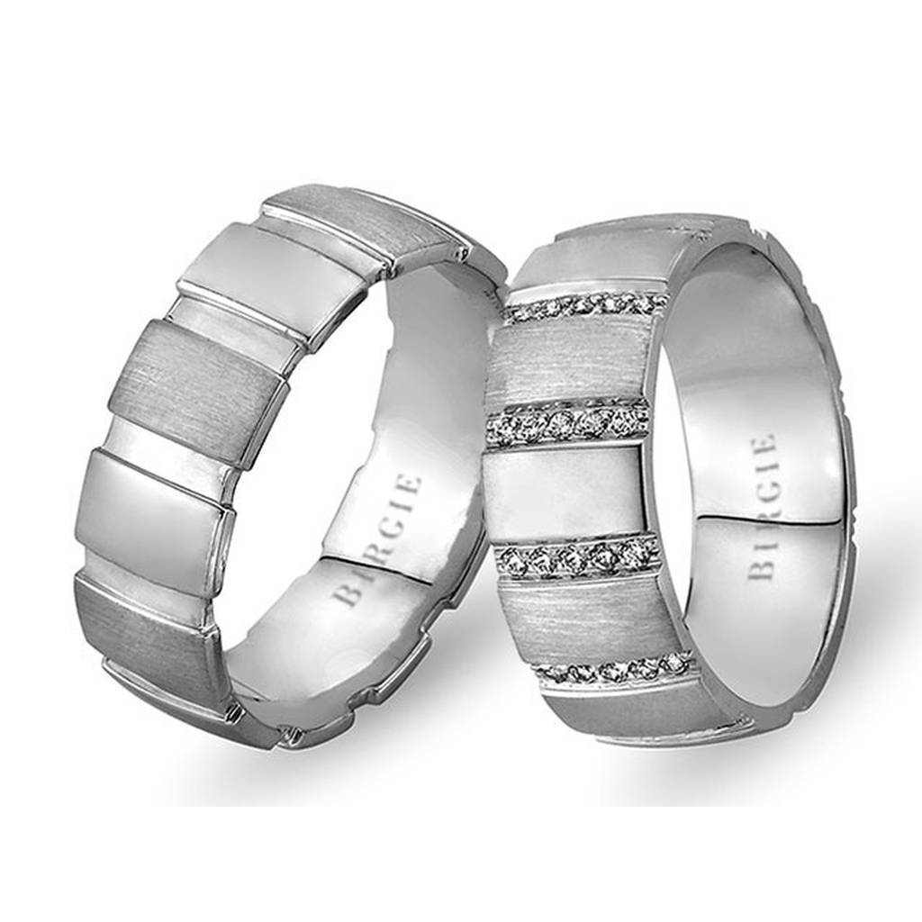 White Gold Dehhani Wedding Band w/ Diamonds