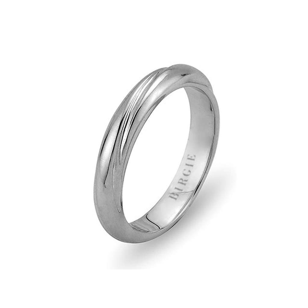 White Gold Style Wedding Band - Birgie Diamant | Fine Jewellery - Diamant & Edelstein Schmuck