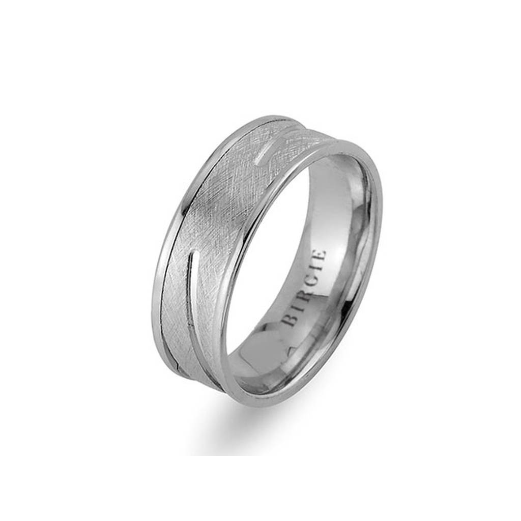 White Gold Samarkand Wedding Band - Birgie Diamant | Fine Jewellery - Diamant & Edelstein Schmuck