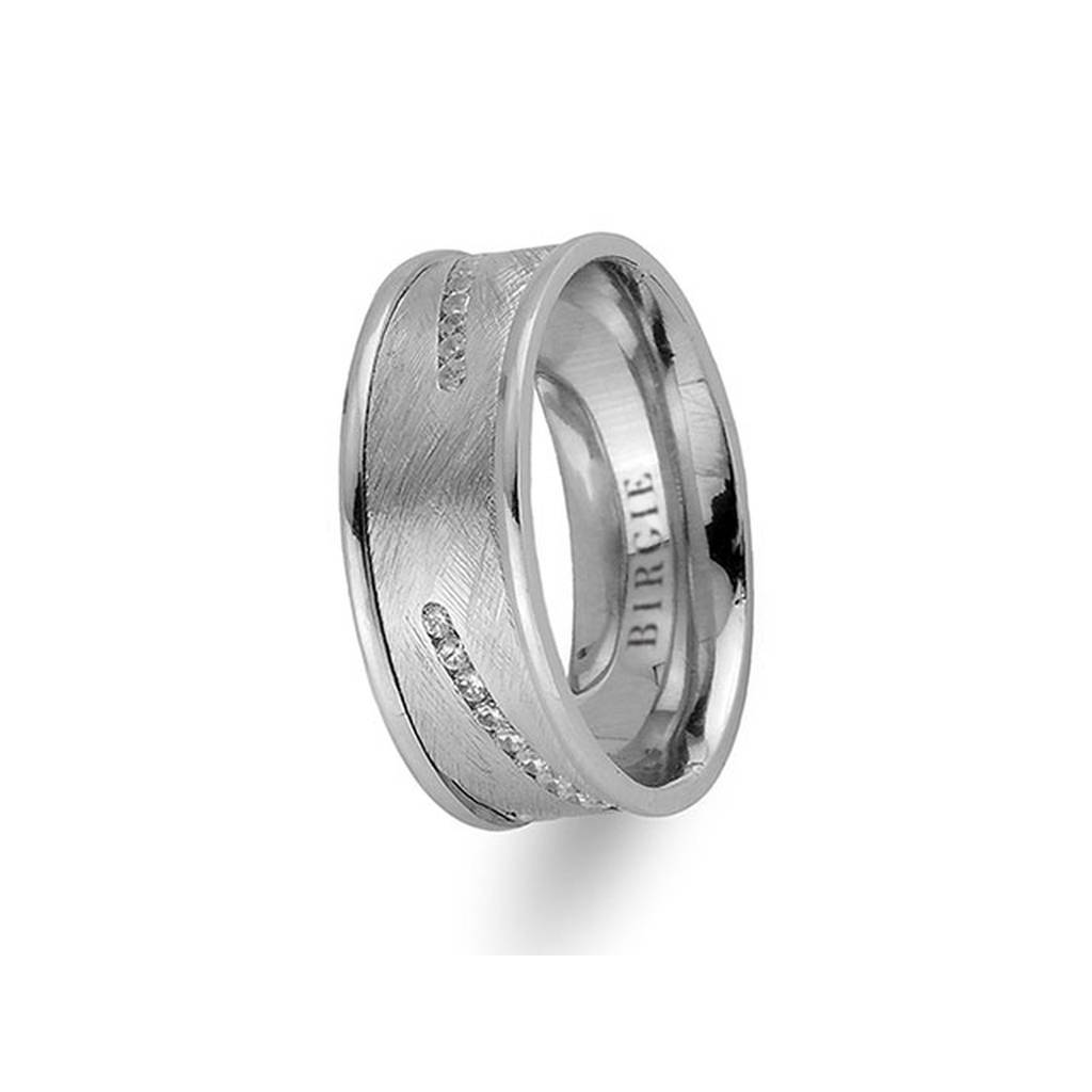 White Gold Samarkand Wedding Band w/ Diamonds - Birgie Diamant | Fine Jewellery - Diamant & Edelstein Schmuck