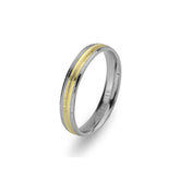 White and Yellow Gold Shiraz Wedding Band