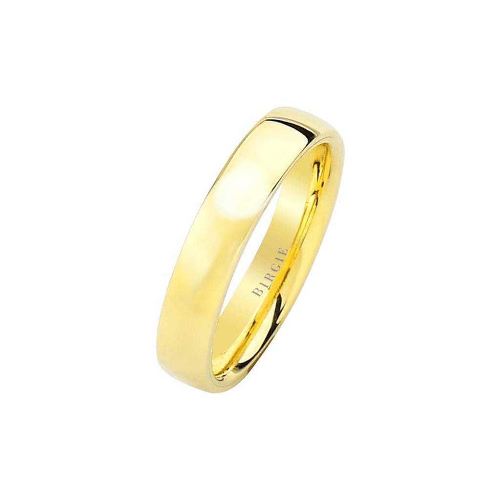 Yellow Gold Convex Classical Wedding Band - Birgie Diamant | Fine Jewellery - Diamant & Edelstein Schmuck