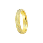 Yellow Gold Convex Textured Classical Wedding Band - Birgie Diamant | Fine Jewellery - Diamant & Edelstein Schmuck