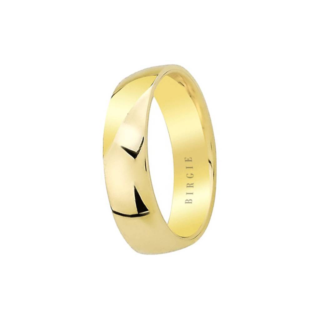 Yellow Gold Convex Classical Wedding Band - Birgie Diamant | Fine Jewellery - Diamant & Edelstein Schmuck