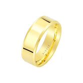 Yellow Gold Flat Classical Wedding Band - Birgie Diamant | Fine Jewellery - Diamant & Edelstein Schmuck