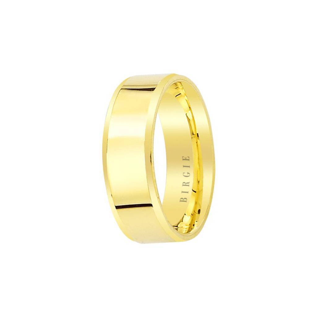 Yellow Gold Flat Classical Wedding Band - Birgie Diamant | Fine Jewellery - Diamant & Edelstein Schmuck