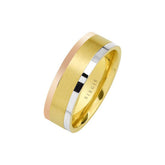 White, Rose and Yellow Gold Wedding Band - Birgie Diamant | Fine Jewellery - Diamant & Edelstein Schmuck