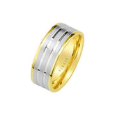 White and Yellow Gold Harput Wedding Band