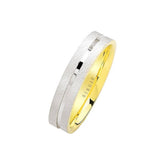 White and Yellow Gold Tike Wedding Band