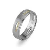 White and Yellow Gold Kyrenia Wedding Band