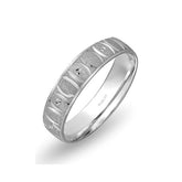 White Gold Bagan Wedding Band